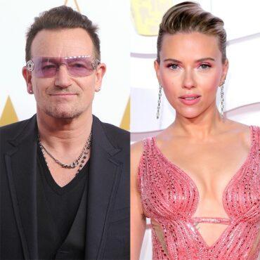 Bono y Scarlett Johansson