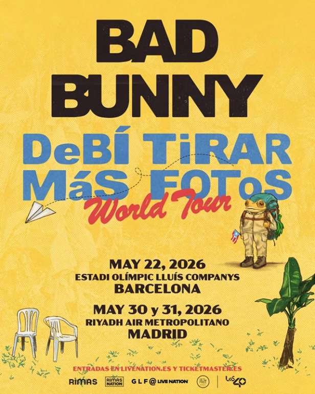 Bad Bunny visita España con su nuevo Tour