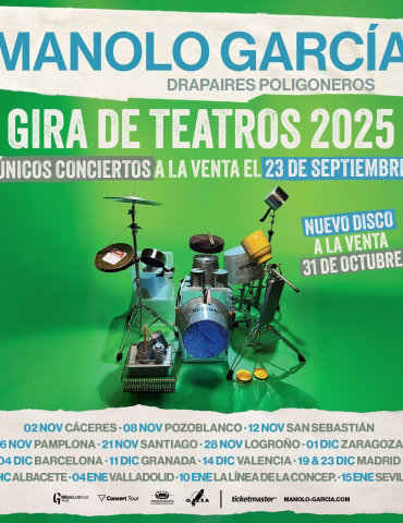 Manolo García hará una pequeña gira de teatros a finales de 2025
