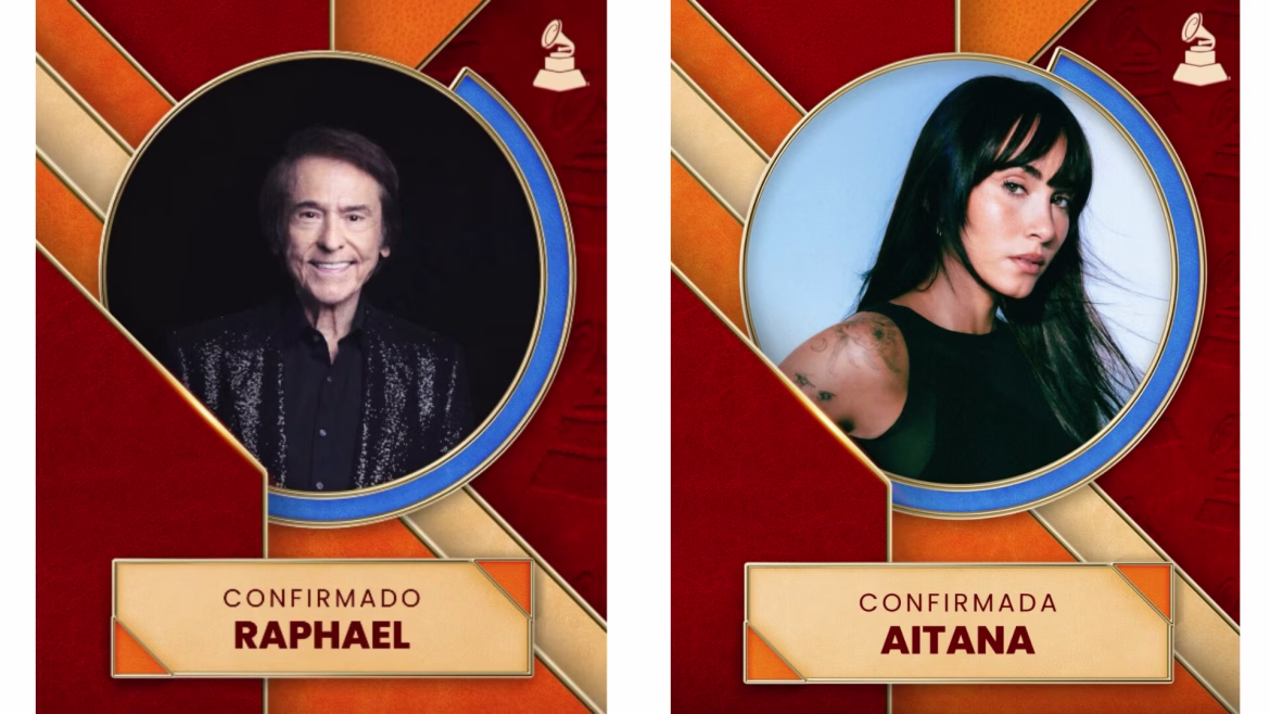 Raphael y Aitana actuarán en los Latin Grammy® 2025