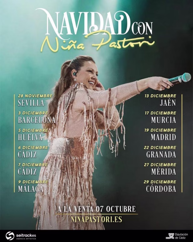 Vuelve este año la gira por Navidad de Niña Pastori