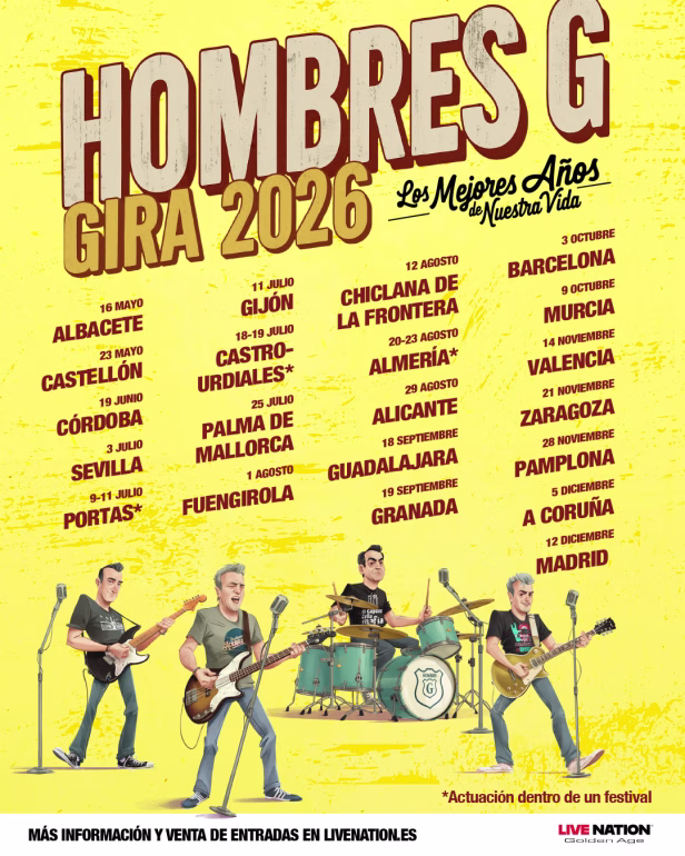 Hombres G anuncian gira "Los Mejores Años de Nuestra Vida"