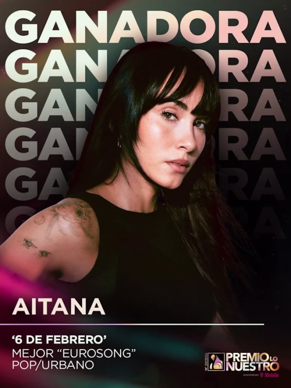 Aitana gana un premio "Lo Nuestro"