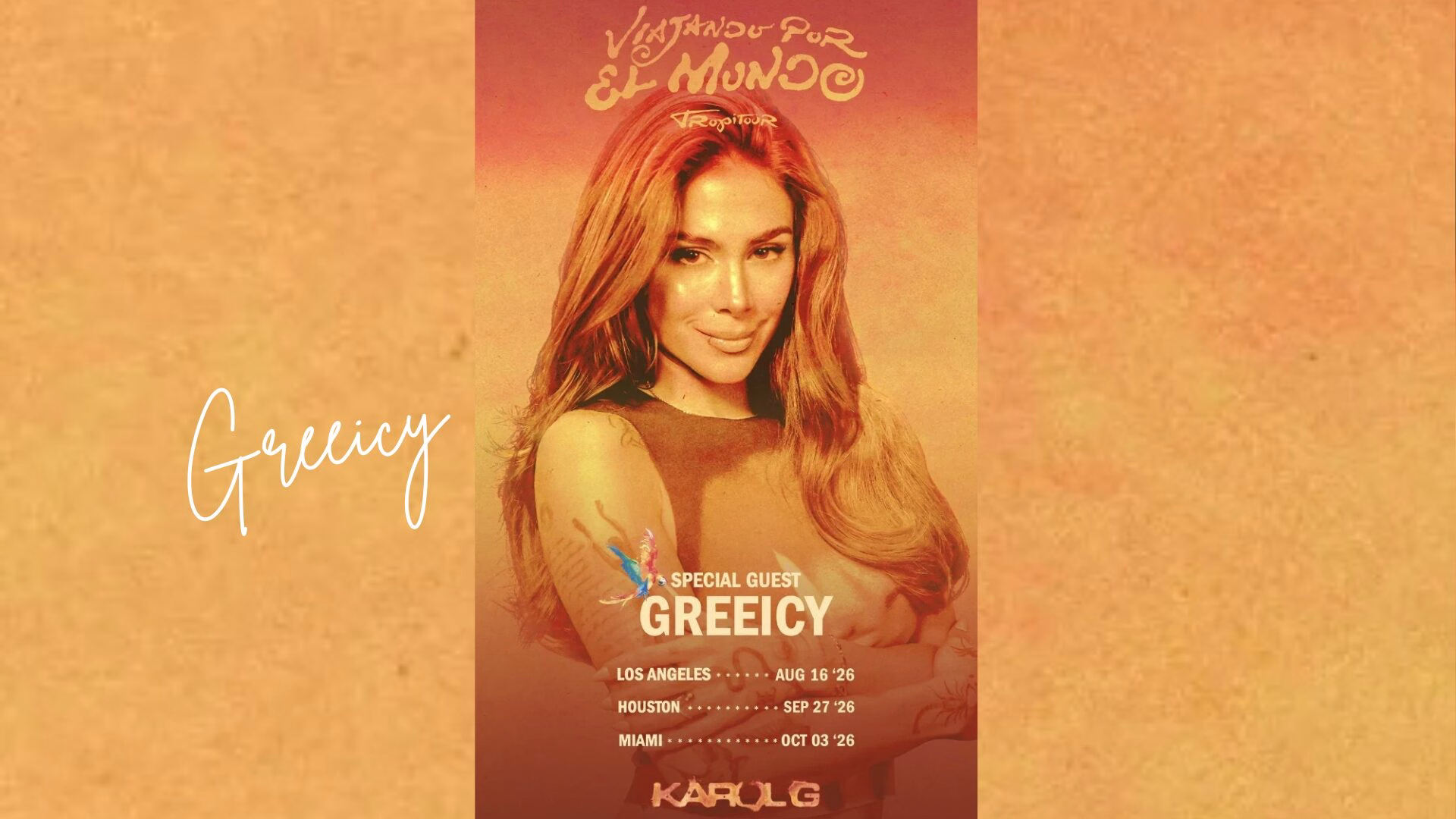 Greeicy arranca motores con su Candela World Tour