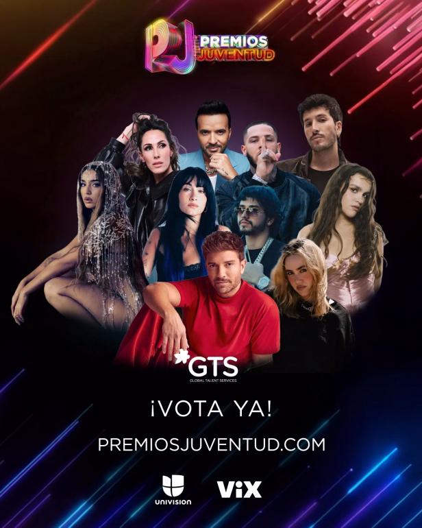 GTS Felicita a sus artistas nominados a los Premios Juventud 2026