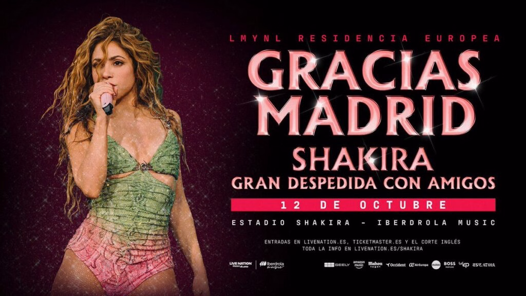 Shakira añade un un concierto mas a su residencia en Madrid